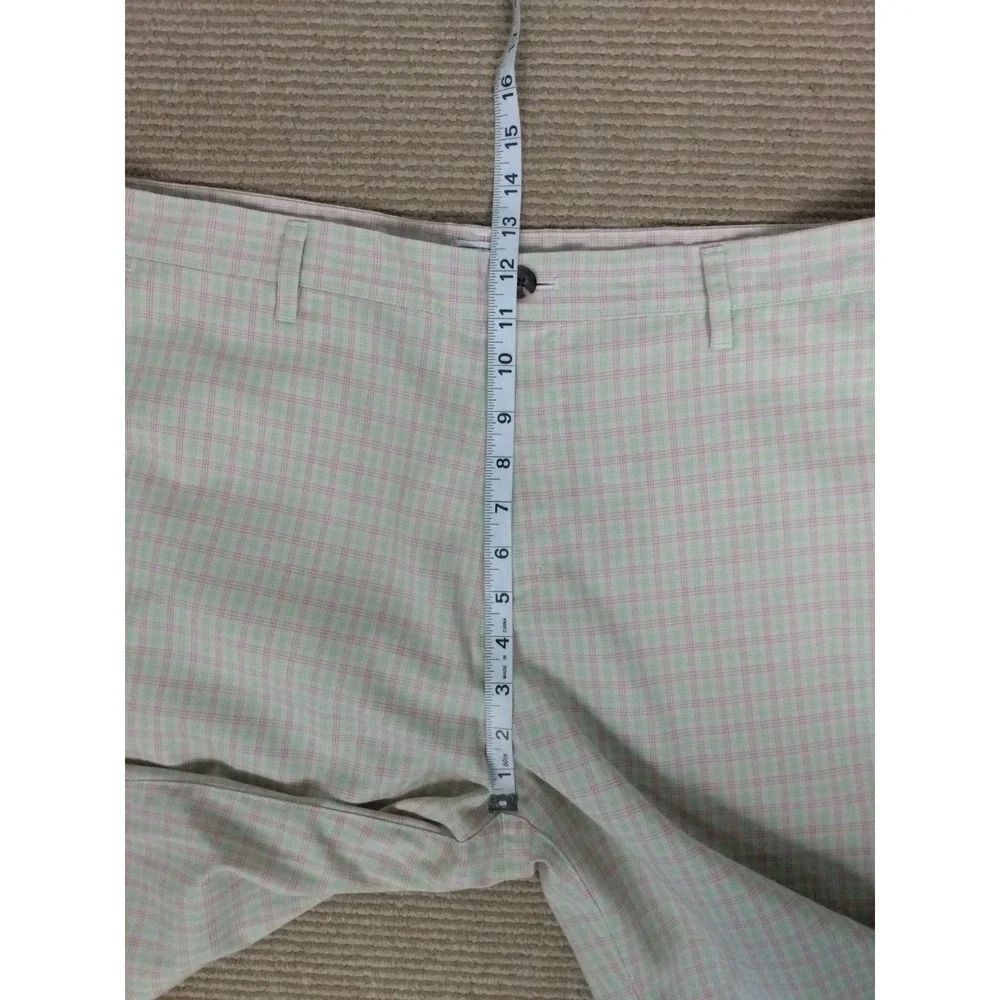 Adidas Multicolor Golf Shorts Plaid  Flat  Mens Sz 36